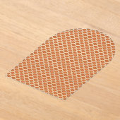 Een oranje en wit geometrisch patroon acryl uitnodigingen (Laagn)