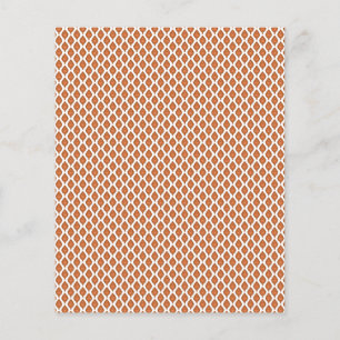 Een oranje en wit geometrisch patroon flyer