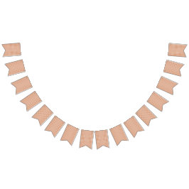 Een oranje en wit geometrisch patroon vlaggetjes