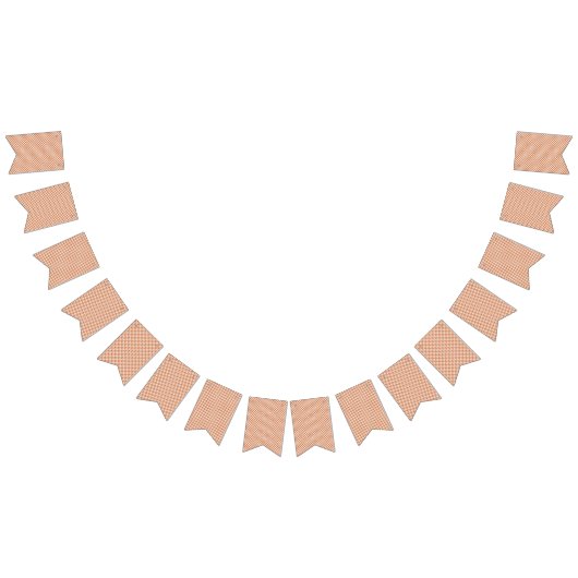 Een oranje en wit geometrisch patroon vlaggetjes (Alle)