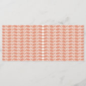 een oranje en wit patroon op een witte achtergrond menu (Voorkant)