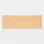 Een oranje en witte achtergrond met een motief spandoek (Horizontaal)