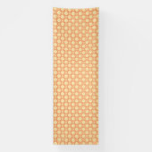 Een oranje en witte achtergrond met kleine vierkan spandoek (Verticaal)