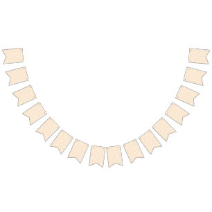 een oranje en witte achtergrond met krullen vlaggetjes