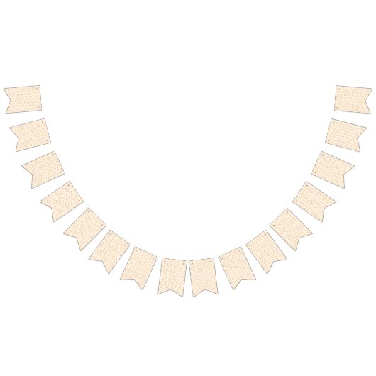 een oranje en witte achtergrond met krullen vlaggetjes (Alle)