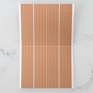 Een oranje en witte gestreepte achtergrond met kle bedankkaart