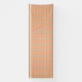 Een oranje en witte gestreepte achtergrond met kle spandoek (Verticaal)