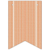 Een oranje en witte gestreepte achtergrond met kle vlaggetjes (Tweede vlag)