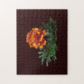 Een Oranje goudsbloem met gele tips Legpuzzel (Verticaal)