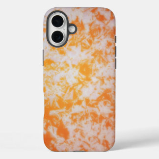 Een oranje grunge textuur | iPhone 16 plus hoesje