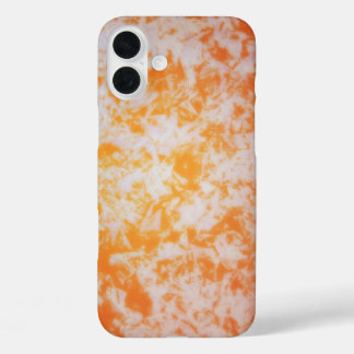 Een oranje grunge textuur iPhone 16 plus hoesje