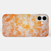 Een oranje grunge textuur Case-Mate iPhone case (Achterkant (horizontaal))