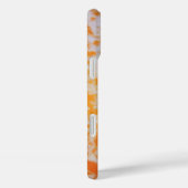 Een oranje grunge textuur Case-Mate iPhone case (Achterkant / Rechts)