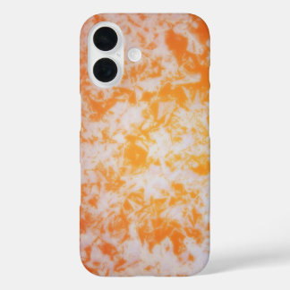 Een oranje grunge textuur iPhone 16 hoesje