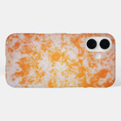 Een oranje grunge textuur Case-Mate iPhone case (Achterkant (horizontaal))