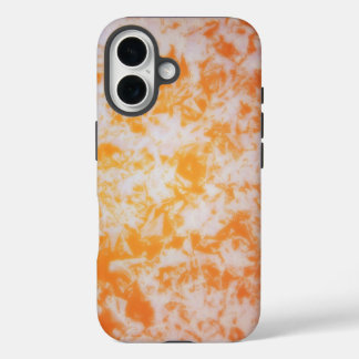 Een oranje grunge textuur iPhone 16 hoesje
