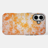 Een oranje grunge textuur Case-Mate iPhone case (Achterkant (horizontaal))