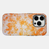Een oranje grunge textuur Case-Mate iPhone case (Achterkant (horizontaal))