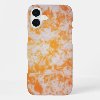Een oranje grunge textuur | iPhone 16 plus hoesje