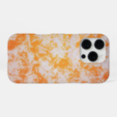 Een oranje grunge textuur iPhone hoesje (Achterkant horizontaal)