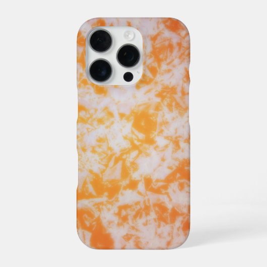 Een oranje grunge textuur iPhone hoesje (Achterkant)