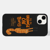 Een Oranje katteding - een grappige tabletkat die Case-Mate iPhone Case (Achterkant (horizontaal))