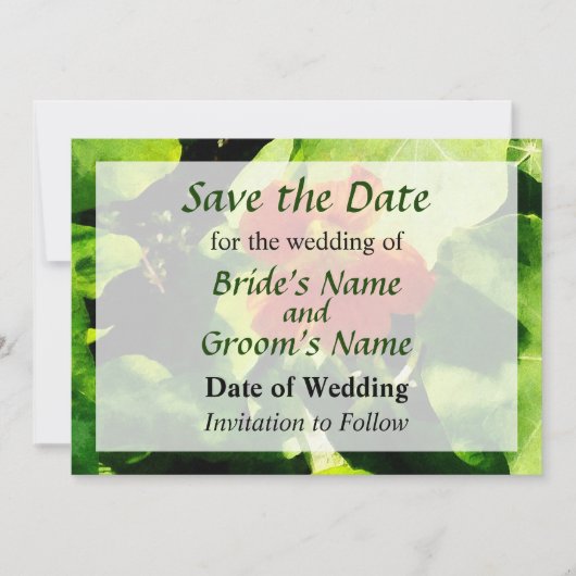 Eén Oranje Oost-Indische Kers Save the Date (Voorkant)