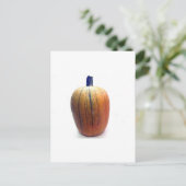 Eén Oranje pompoen Briefkaart (Staand voorkant)