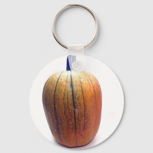 Eén Oranje pompoen Sleutelhanger (Voorkant)