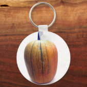 Eén Oranje pompoen Sleutelhanger (Voorkant)