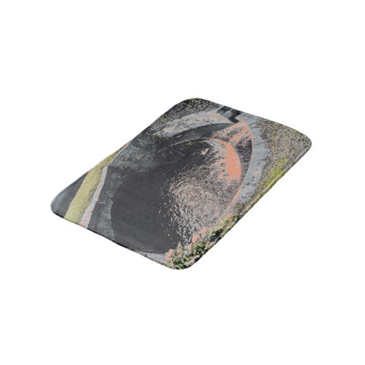 Een Oranje pool in Welshpool Badmat (Gekanteld)