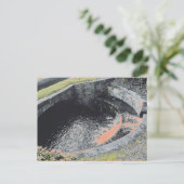 Een Oranje pool in Welshpool Briefkaart (Staand voorkant)