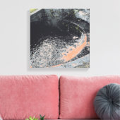 Een Oranje pool in Welshpool Canvas Afdruk (Insitu (Woonkamer))