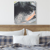 Een Oranje pool in Welshpool Canvas Afdruk (Insitu (Slaapkamer))