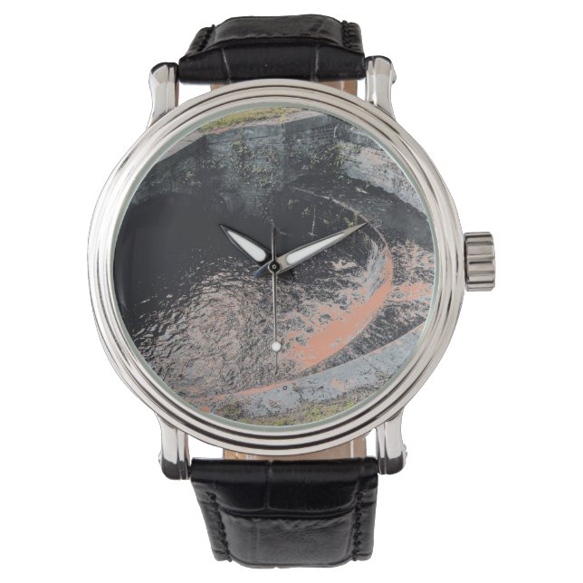 Een Oranje pool in Welshpool Horloge (Voorkant)