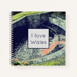 Een Oranje pool in Welshpool I Love Wales Notitieboek