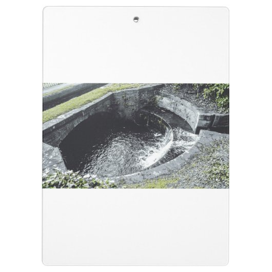 Een Oranje pool in Welshpool Klembord (Achterkant)