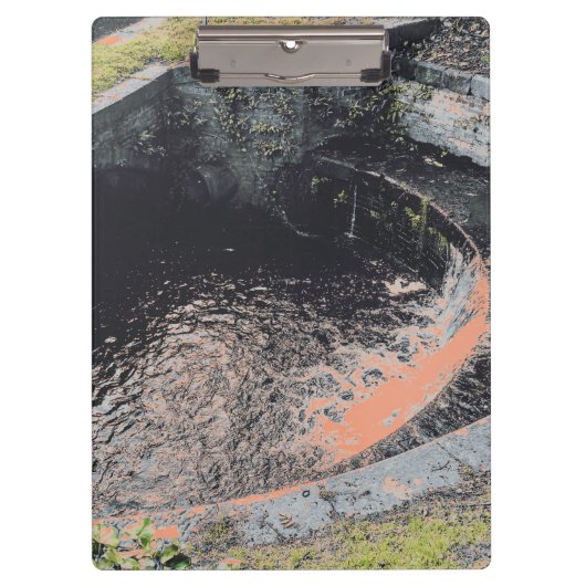 Een Oranje pool in Welshpool Klembord (Voorkant)