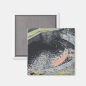 Een Oranje pool in Welshpool Magneet (Voorkant / Achterkant)