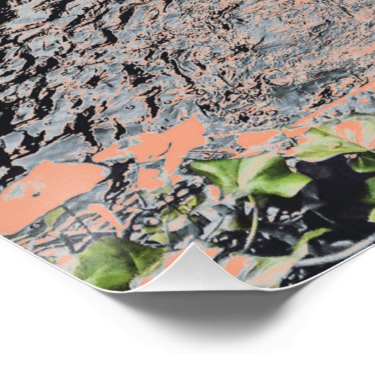 Een Oranje pool in Welshpool Poster (Hoek)