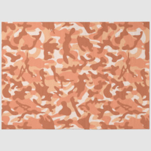 Een Oranje Sinaasappelsiroop Camouflage Tissuepapi Tissuepapier