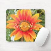 Eén Oranje ventilator op maat Muismat (Met muis)