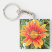 Eén Oranje ventilator op maat Sleutelhanger (Voorkant)