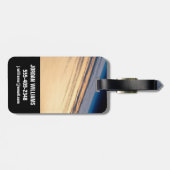 Een orbitale zonsondergang voor de kust van Baja C Bagagelabel (Achterkant horizontaal)