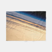 Een orbitale zonsondergang voor de kust van Baja C Fleece Deken (Voorkant (Horizontaal))