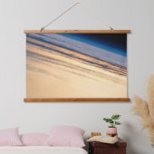 Een orbitale zonsondergang voor de kust van Baja C Hangend Wandkleed (Slaapkamer)