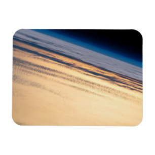 Een orbitale zonsondergang voor de kust van Baja C Magneet