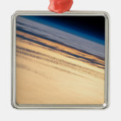 Een orbitale zonsondergang voor de kust van Baja C Metalen Ornament (Voorkant)