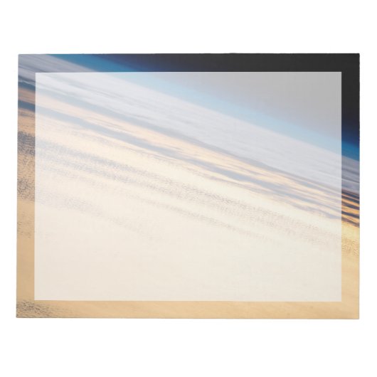 Een orbitale zonsondergang voor de kust van Baja C Notitieblok (Voorkant)