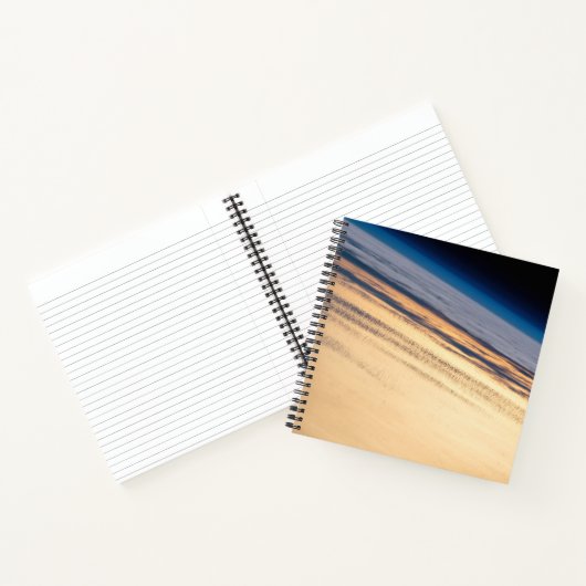 Een orbitale zonsondergang voor de kust van Baja C Notitieboek (Binnen)